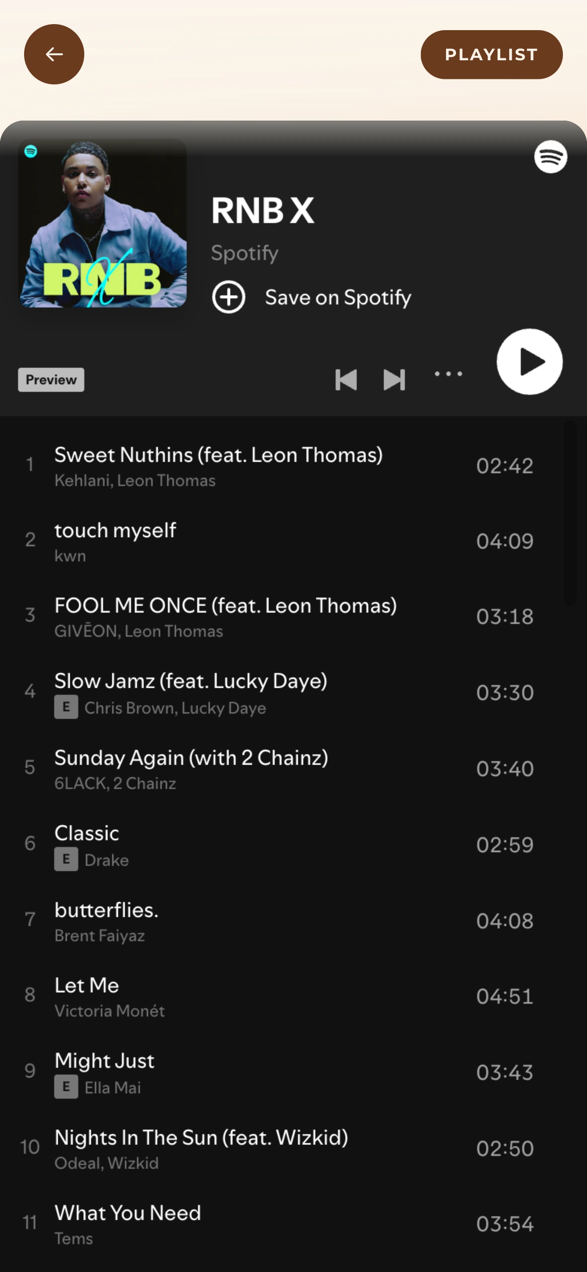 Event Playlist